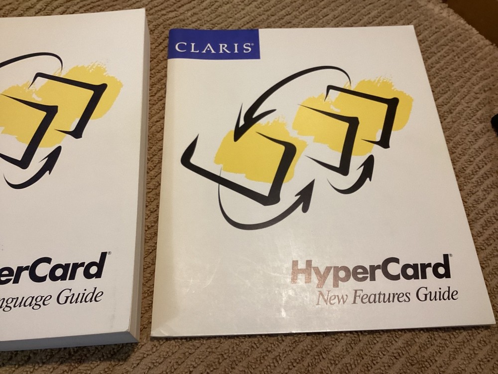 Claris HyperCard Script Language and New Features Guides 1990 Macintosh