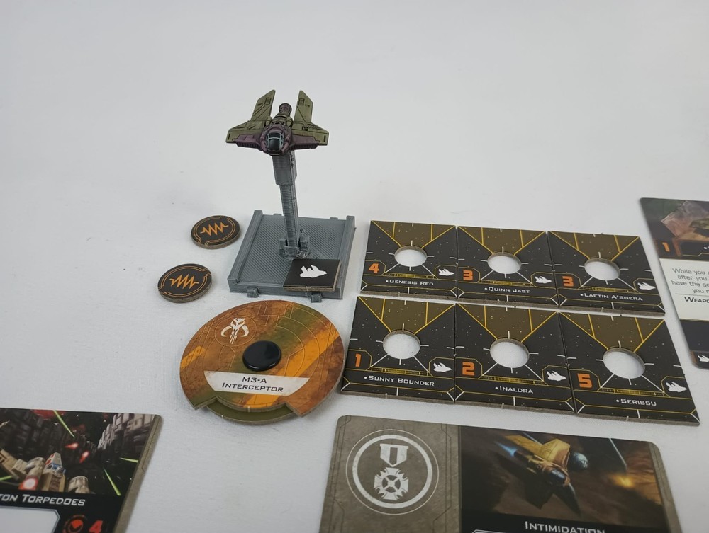 Star Wars X-Wing Miniatures M3-A Interceptor upgraded 2.0