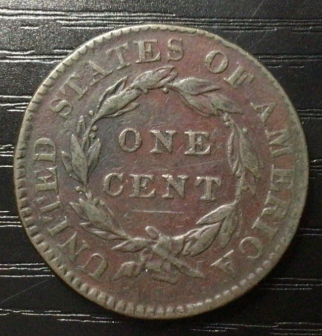 1820 Coronet Head Large Cent , F/VF. Sharp detail! H126