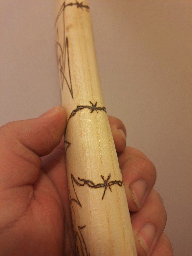 Custom Wood Burned Hatchet HANDLE