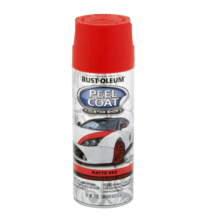 Rust-Oleum Peel Coat Matte Red 11oz Rubber Coating Spray 6 Pack 283780