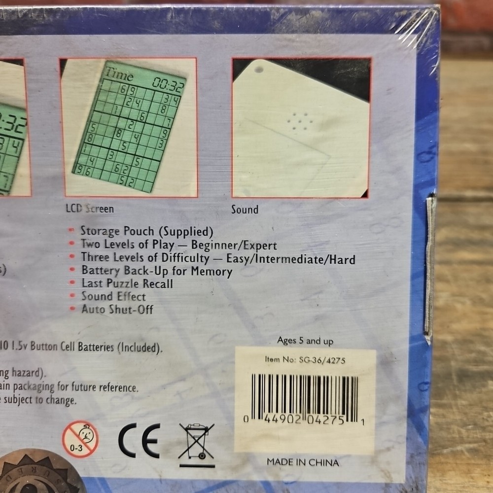 e Sudoku 15k Electronic Hand Held Sudoku Game