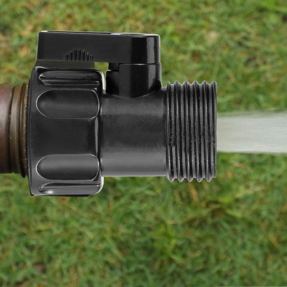 12 Pack 3/4'' Plastic Garden Hose Shut off Valve Thread Connector Coupling