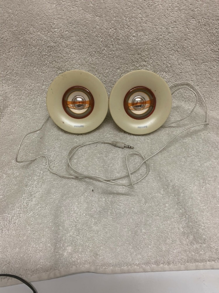 Retro Philips SBA 1500/37 Portable Mini Speaker System - White