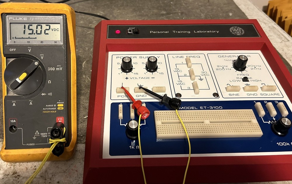Electronics Training Laboratory Power Supply Proto Board Function Generator