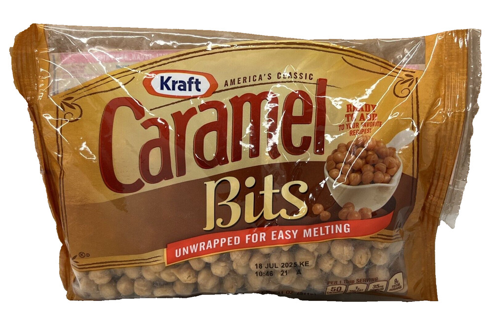 Kraft Caramel Bits Unwrapped for Easy Melting 11 oz