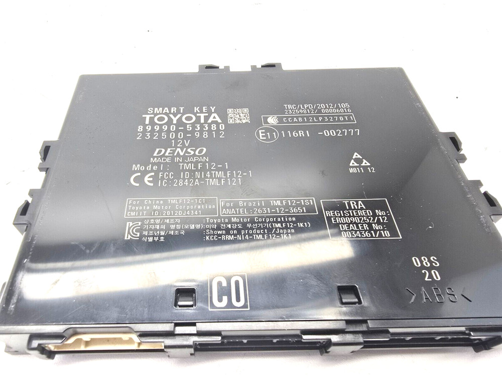 2016-2020 LEXUS IS350 SMART KEY SECURITY THEFT CONTROL MODULE ECM ASSEMBLY OEM