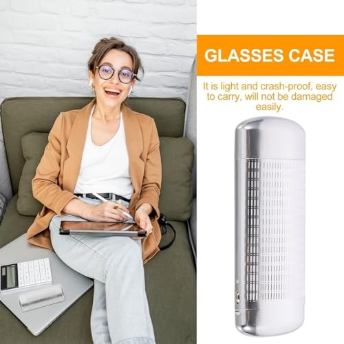 Metal Glasses Case Compact Hard Shell Eyeglass Protector Lightweight Travel
