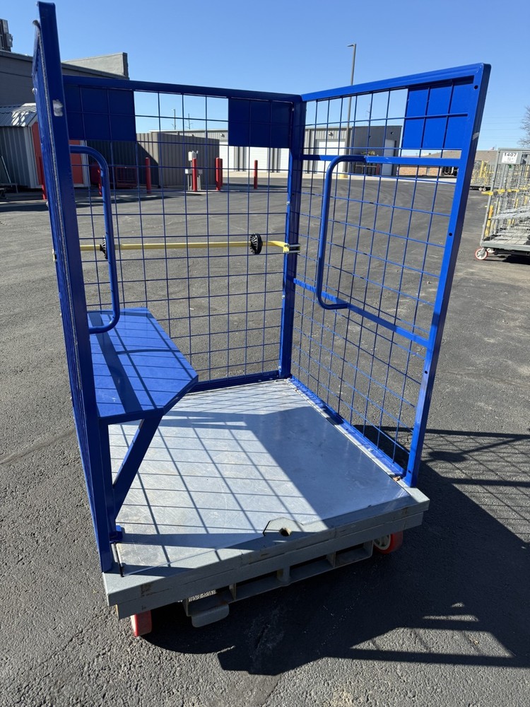 Order Picking Cage Cart with Aluminum Deck