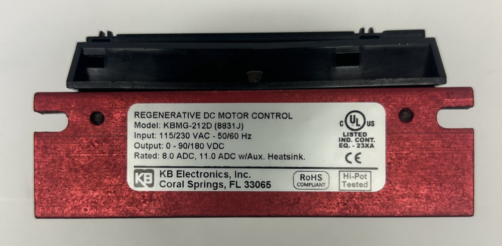 KB ELECTRONICS KBMG-212D (8831J) REGENERATIVE DC MOTOR CONTROL