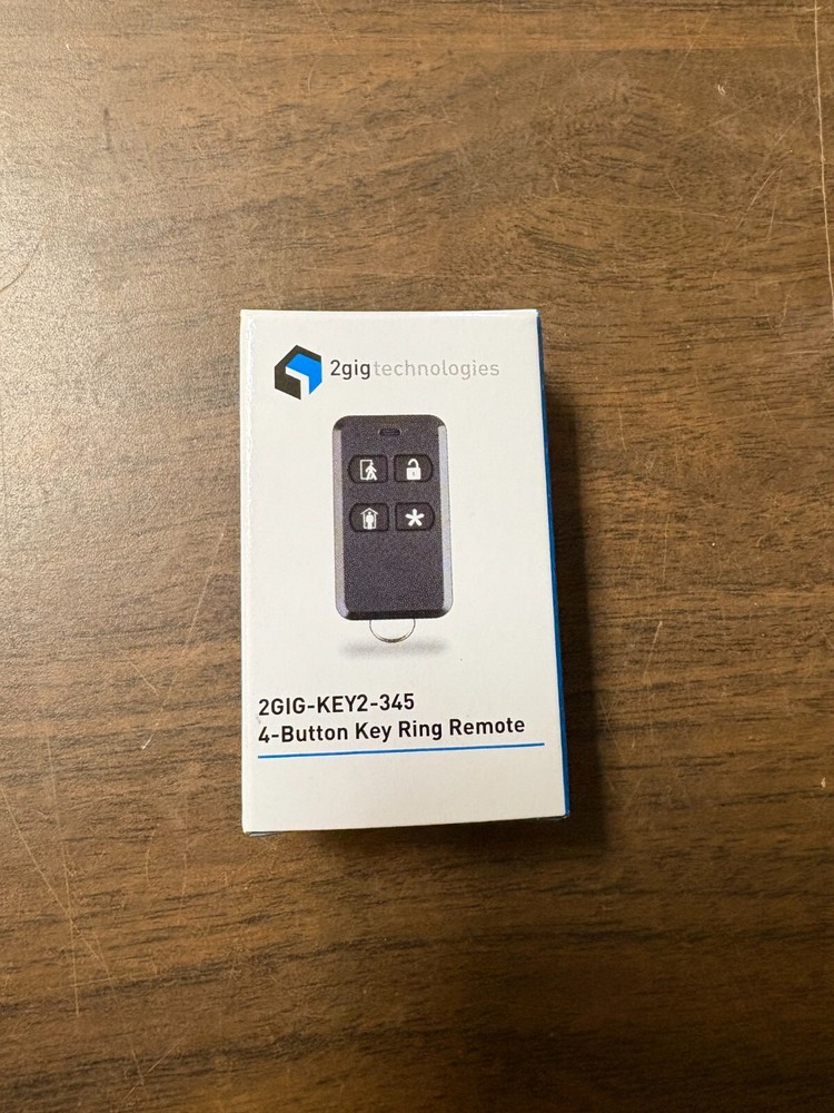 2gig Technologies 2GIG-KEY2-345 4-Button Key Ring Remote