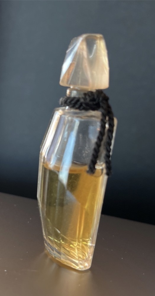 miniature perfume bottle half full - mystery scent no marks vanity decor