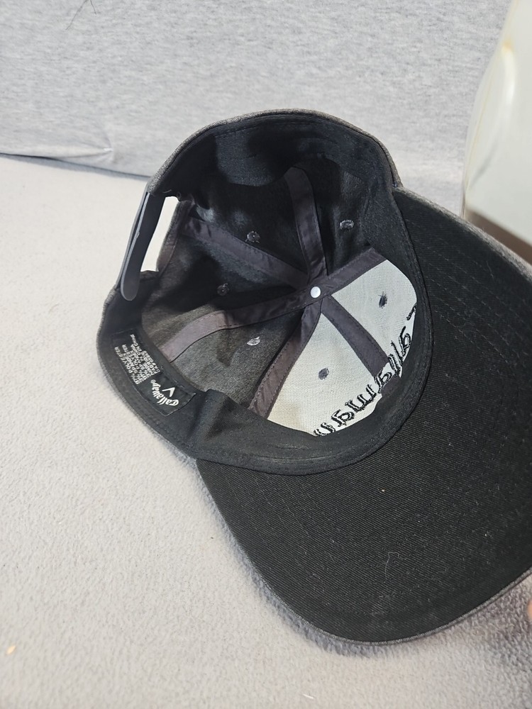 Callaway Grey And Black Adjustable Hat Cap (4s1)