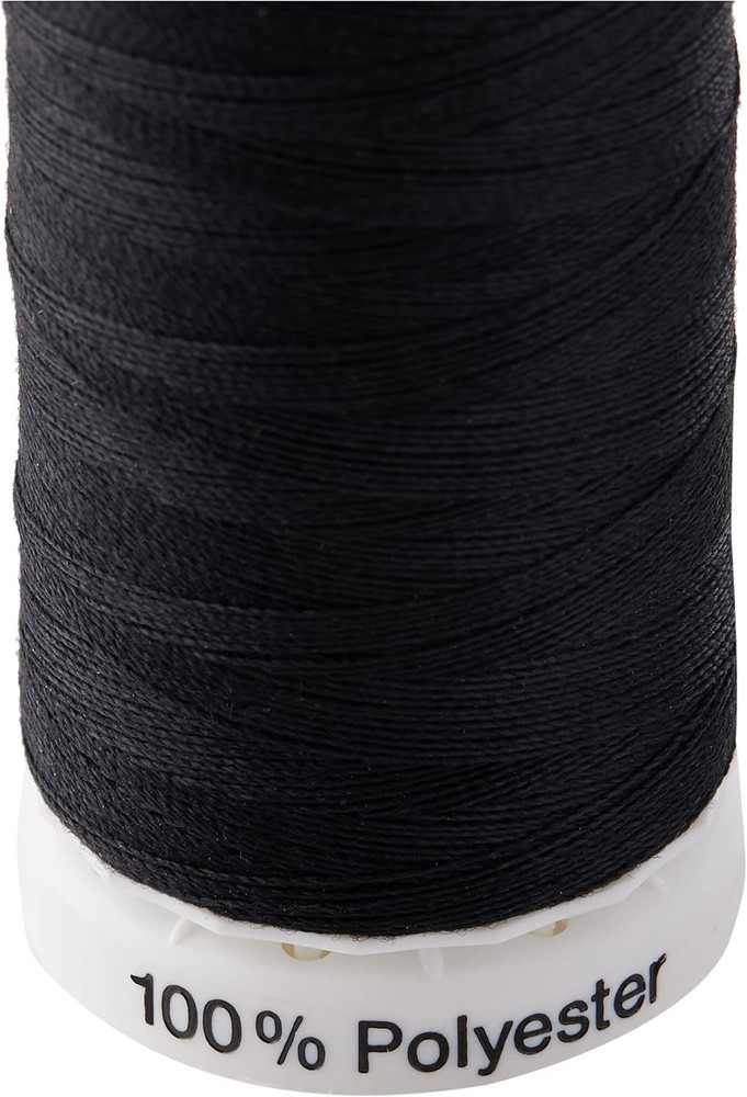 Versatile 250m Black Polyester Sew-All Thread - Perfect for Hand and Machine Use