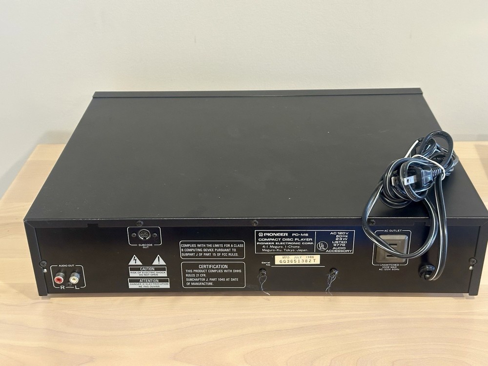 Pioneer PD-M6 Multi Play Compact Disc Player 2 Magazines Original Remote Tested!