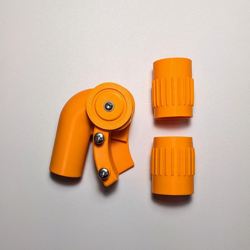 125mm Angle Grinder Dust Collector: 3D Printed ABS Plastic