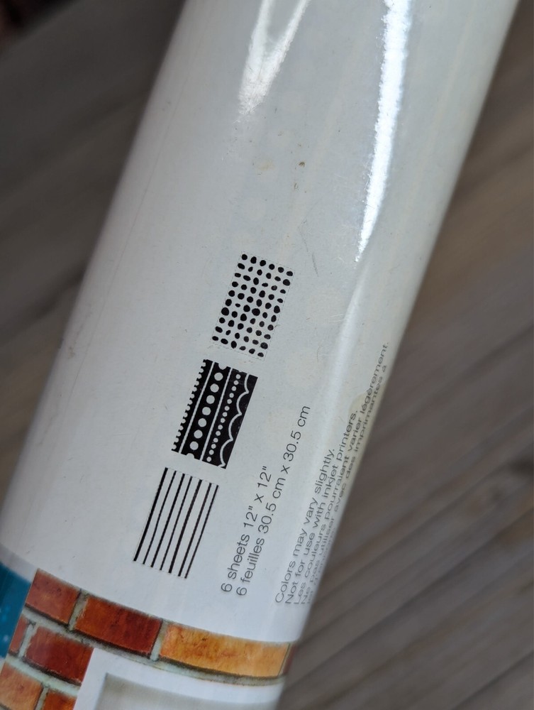 Cricut Ditsy Dots Basic Sampler 6 Ct 12"X12" Premium Matte Vinyl Sampler 2017