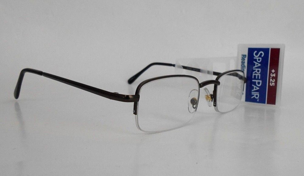 READING GLASSES SPARE PAIR "HARRISON" BROWN