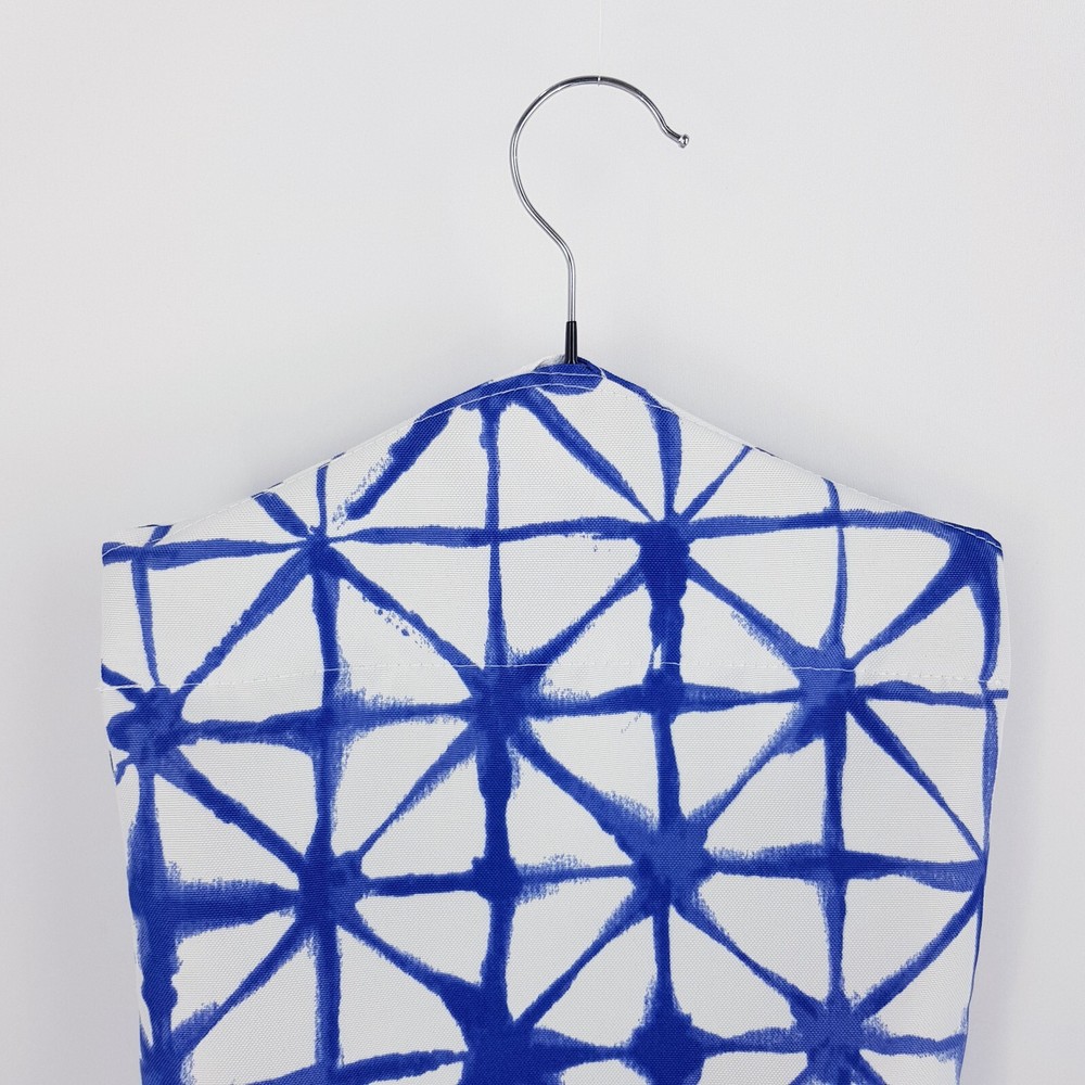 Peg Bag Handmade Blue White Patterned Lined Laundry Clothes Peg Holder