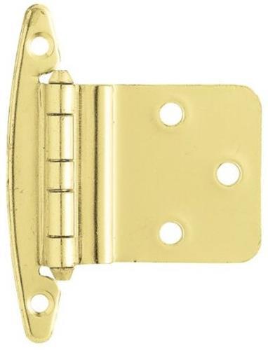 (12 Pack) Pair of 3/8" Inset Free Swing Hinges - Polished Brass