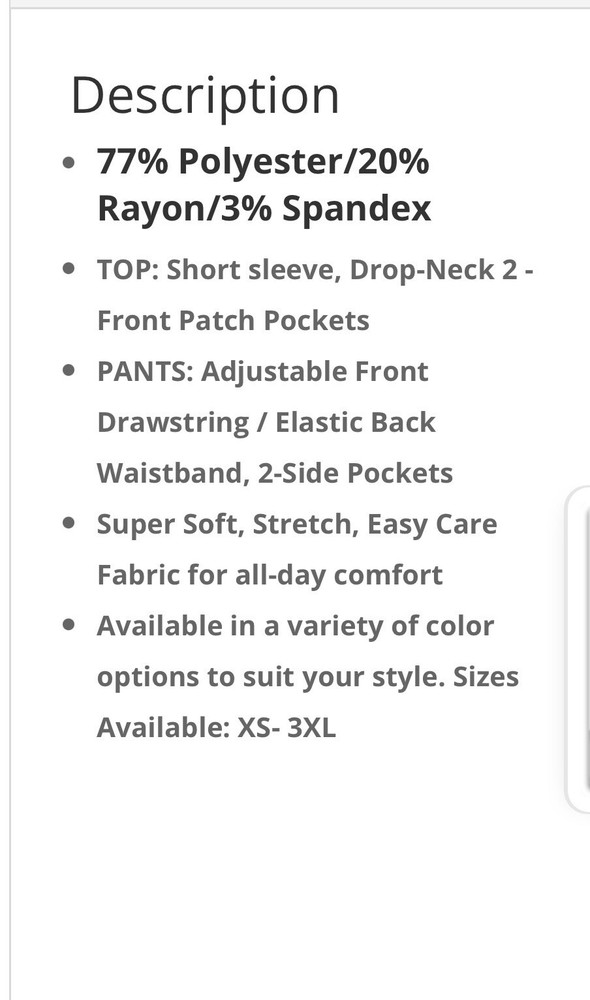 scrub sets women stretch