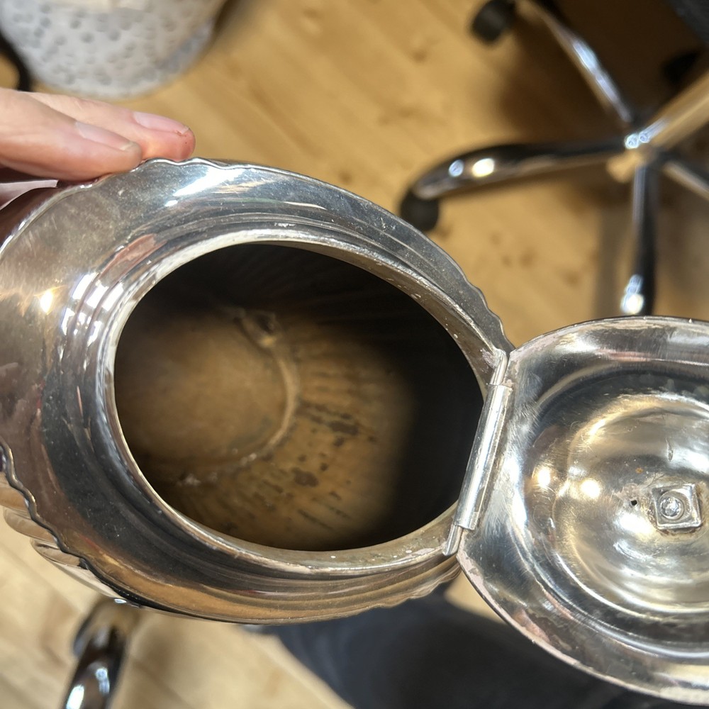 Antique Sheffield Silver Plate on copper Teapot