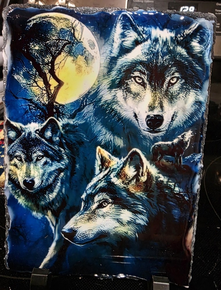 Wolf Wolves Photo Slate