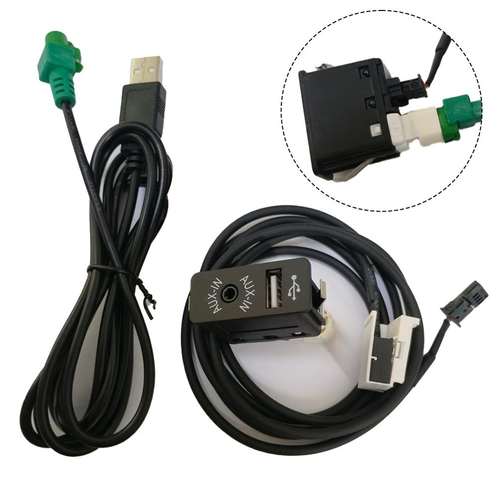 High performance USB AUX Input Socket Adapter for BMW CD 12PIN Interface