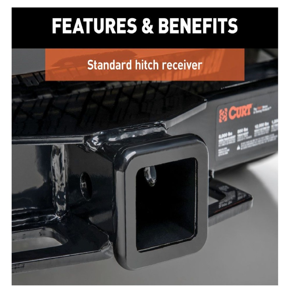 Curt Front Mount Hitch w/ 2" Receiver for Ford E-150/E-250/E350 Super Duty 33055