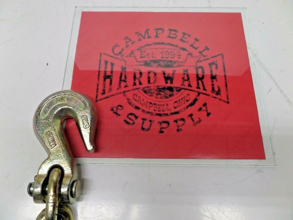 Auto Body Frame Machine Pull Chain 3/8" x 4' Grade 70 with 3/8" Grab Hook