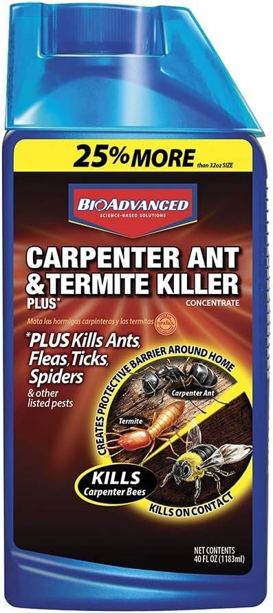 BioAdvanced Carpenter Ant & Termite Killer Plus, Concentrate, 40 oz Quick Result