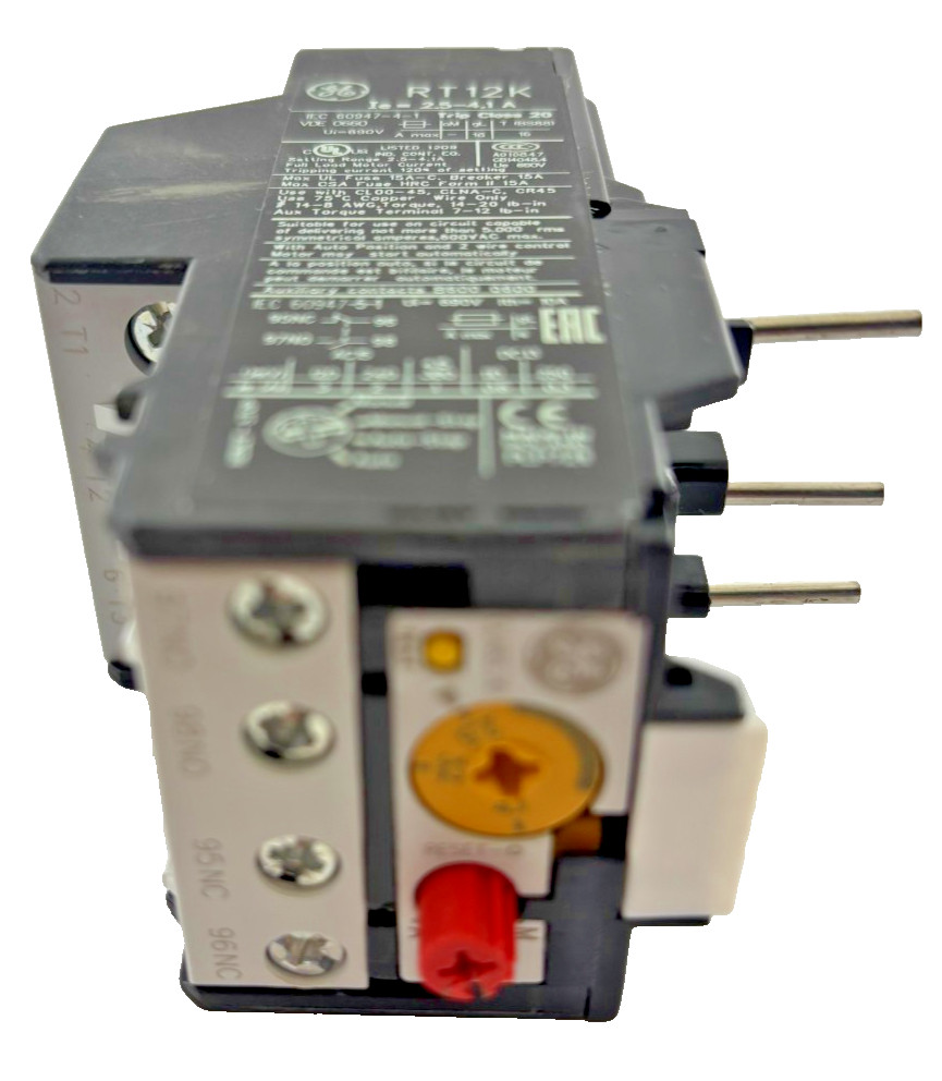 GE RT12K Overload Relay Auto/Manual Reset Type Industrial Control