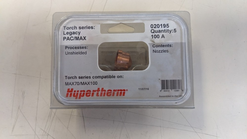 Hypertherm 020195 Max70/Max100 Nozzle 5/Pk