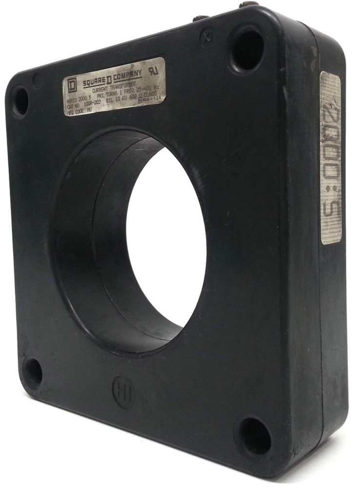 100R-202 Square D 2000:5 25/400Hz Current Transformer - Next Day Option