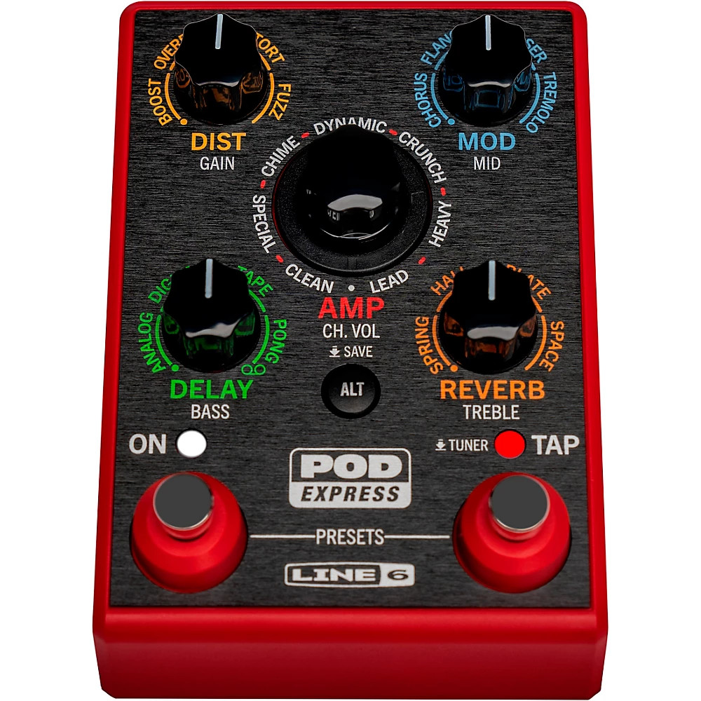 Line 6 POD Express Guitar Effects Processor Red