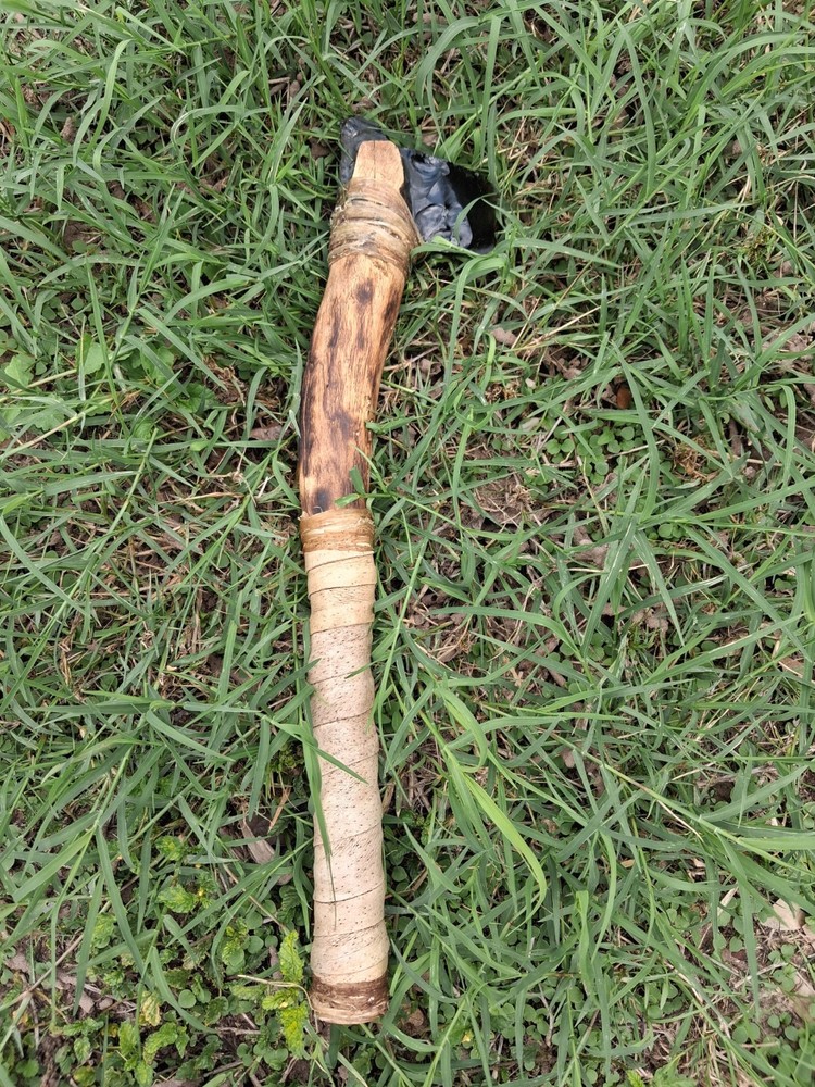 Primitive Style Obsidian Tomahawk