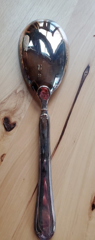 Vintage Pranges Silver Plate Serving Spoon Set 10 3/4" Salad Fork