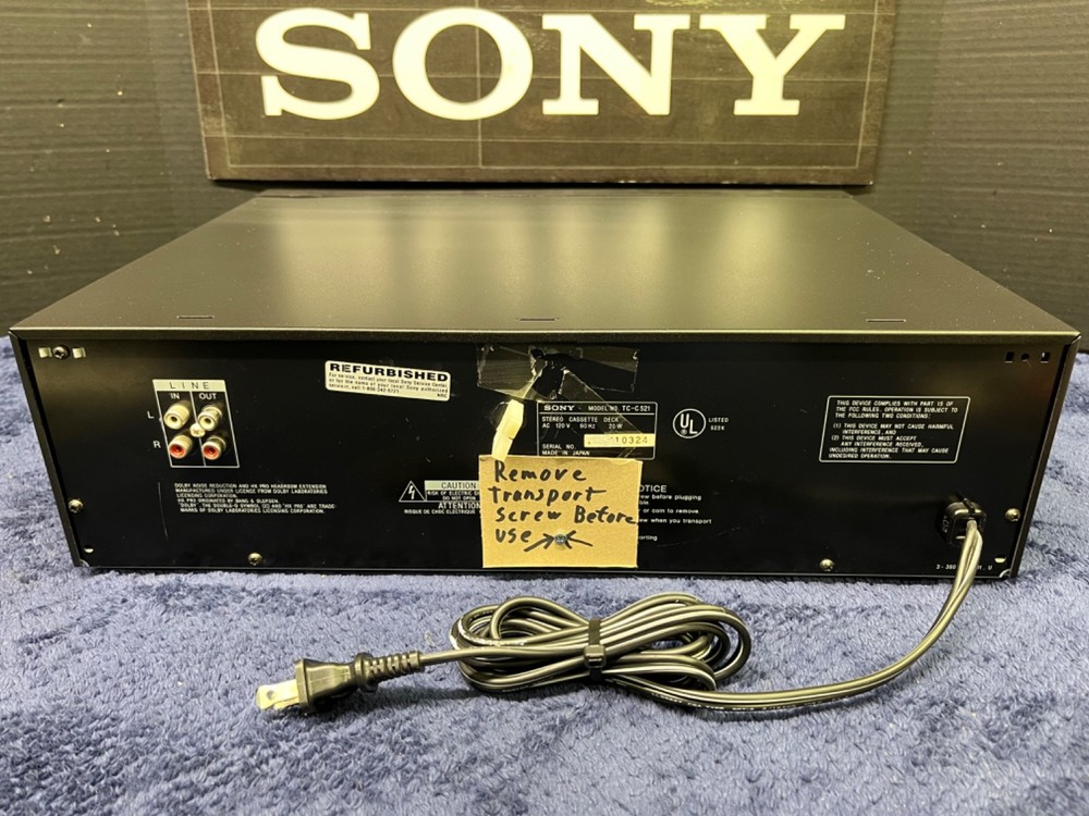 _-SERVICED & GUARANTEED-_ Sony TC-C521 5 Cassette Changer Deck Carousel Player