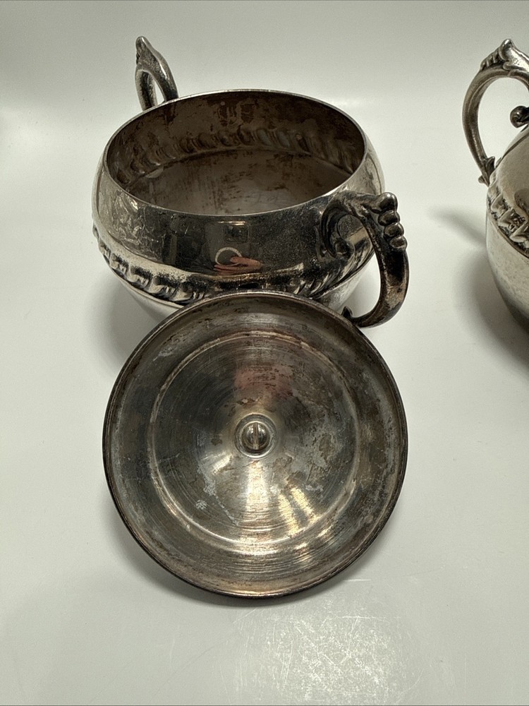 Vintage Silverplated Sugar And Creamer Set