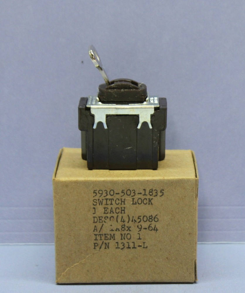 💡 Keyed Lock Locking Single-Pole ON/OFF Toggle Switch, Despard Interchangeable