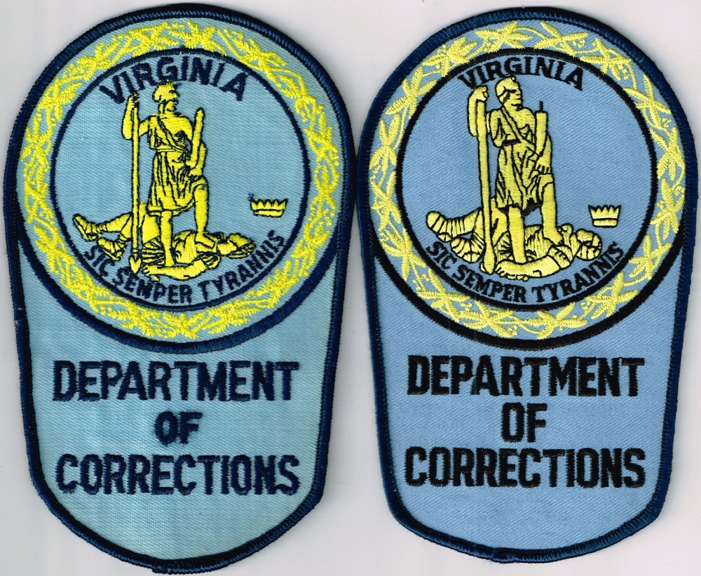 Pick 1 Virginia Dept. of Corrections patch (2 slightly different)