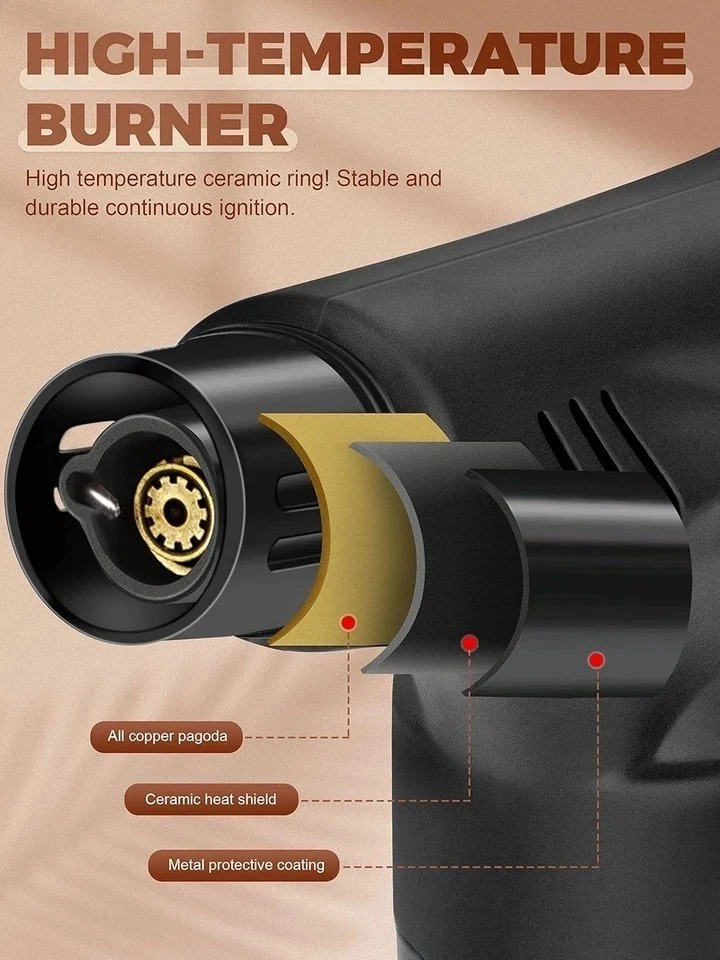 4 Pack Eagle Jet Torch Gun Lighter Adjustable Flame Windproof Butane Refillable