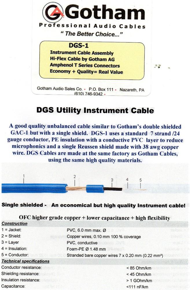 DGS ValueFlex Cable Assemblies Straight 04 FT BLUE