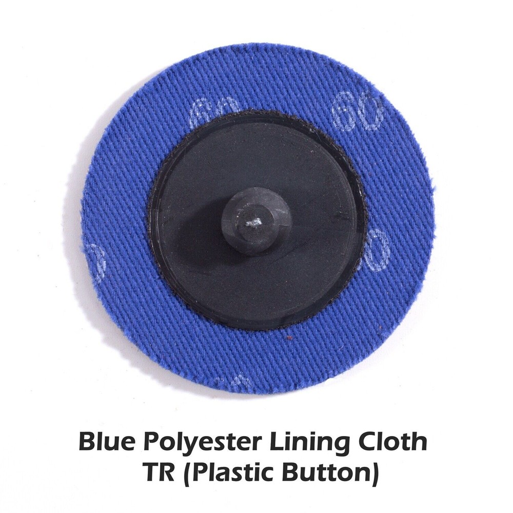 50PCS 2" Roll Lock Sanding Discs 60 Grit Quick Change Grinding Pads Die Grinder