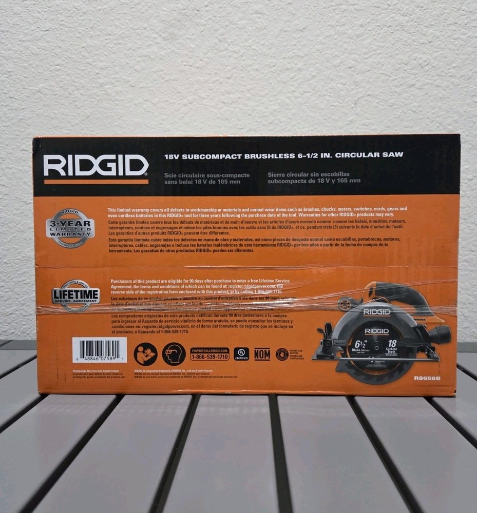RIDGID 18V SubCompact Brushless 6 1/2" Circular Saw - Tool Only