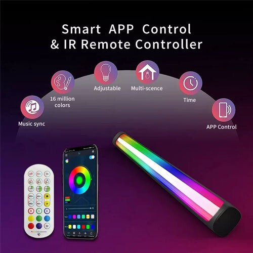 Smart LED Ambiance Backlight TV Light Bars Music Sync Kit APP & Remote
