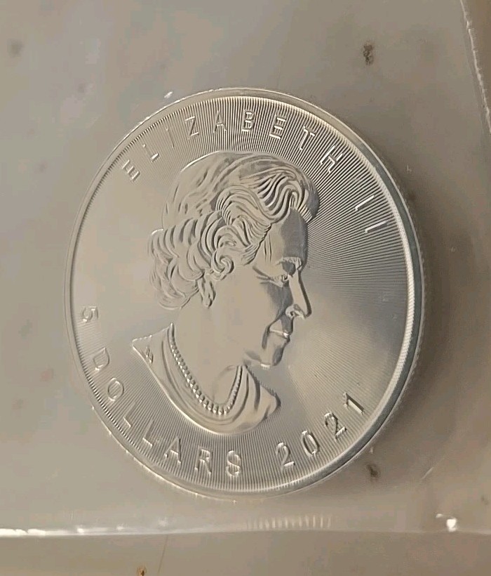 Silver 1 oz .9999 Silver- 2012  Canada Maple Leaf $5 Coin