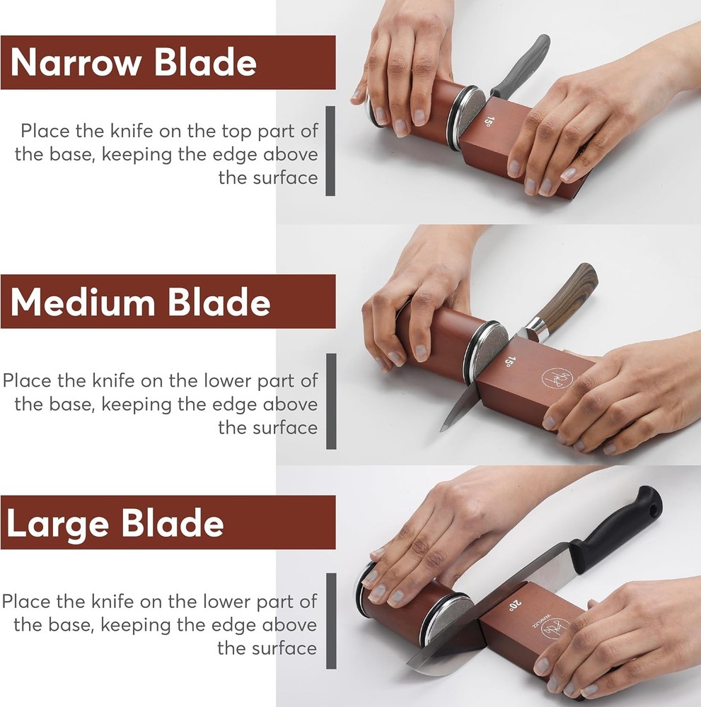 Rolling Knife Sharpener with Diamond and Ceramic Discs