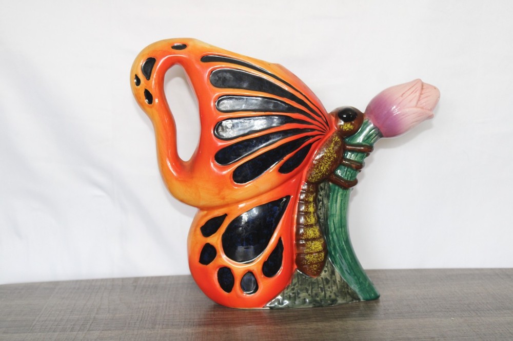 Ceramic Butterfly Watering Can