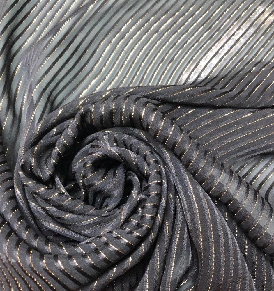 Silk Chiffon Lurex Stole